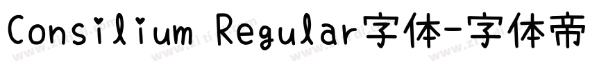 Consilium Regular字体字体转换